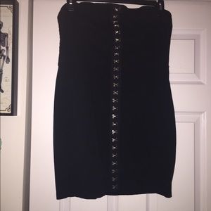 Black snap up dress. NWOT
